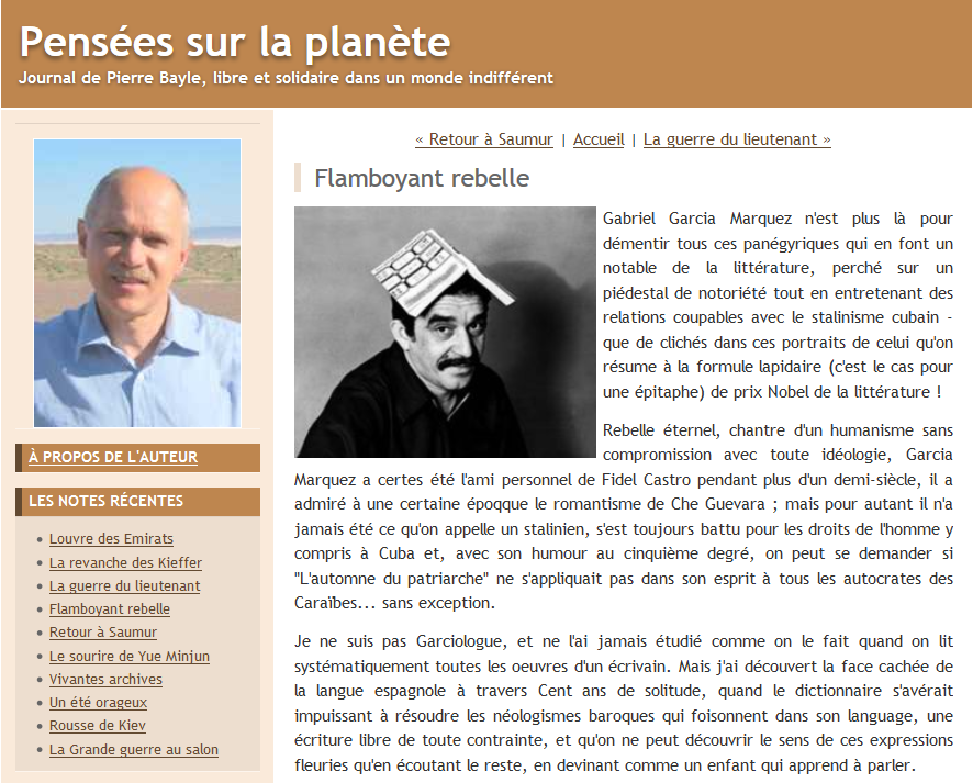 « Pensées sur la planète », le Journal de Pierre Bayle, libre et solidaire dans un monde indifférent »