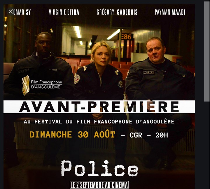 « Police », le dernier film d’Anne Fontaine, adapté du livre d’Hugo Boris, sort en salle aujourd’hui, 2 septembre.