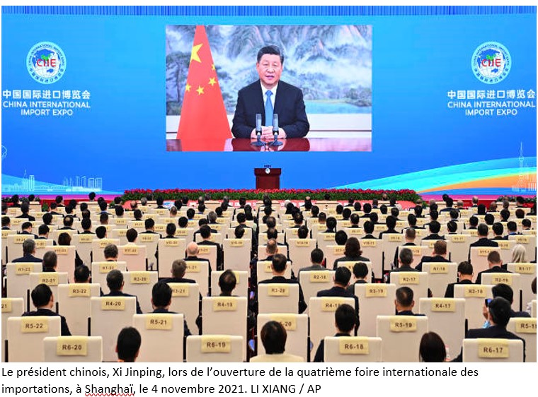 « En 2049, la Chine sera au premier rang du monde en termes de puissance globale et de rayonnement international » (Xi Jinping 8 novembre 2021).